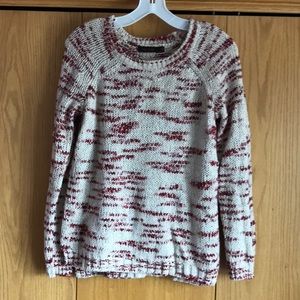 Super Cozy Red and Cream Sweater
